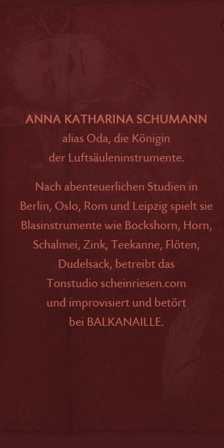 Anna Katharina Schumann alias ODA